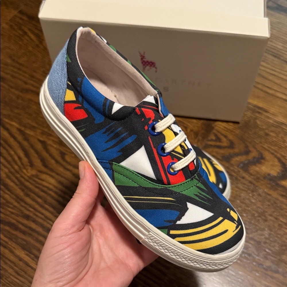 Stella McCartney Kids Brand New Colorful Patterned Sneakers - Picture 3 of 8